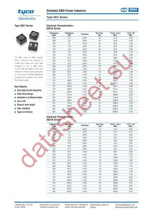 3631F1R2KT datasheet  