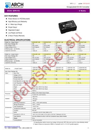 ZC05-48F-3.3S datasheet  