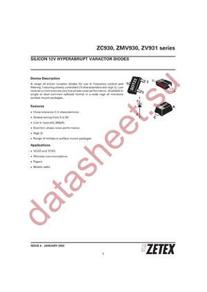 ZC933A datasheet  