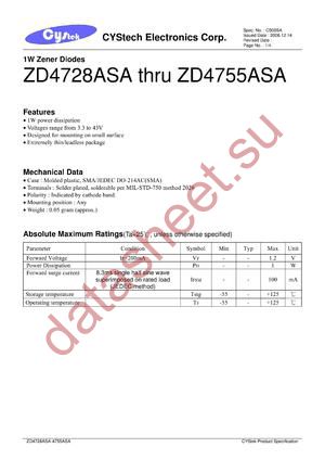 ZD4728A datasheet  