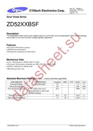 ZD5221BSF datasheet  