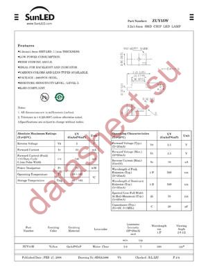 ZUY55W datasheet  