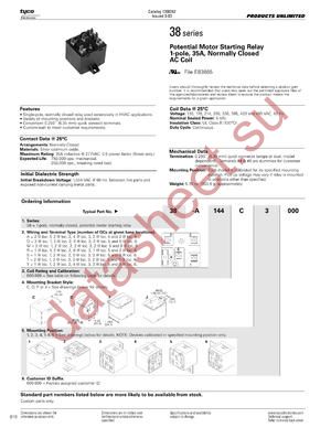 38-S144C1000 datasheet  