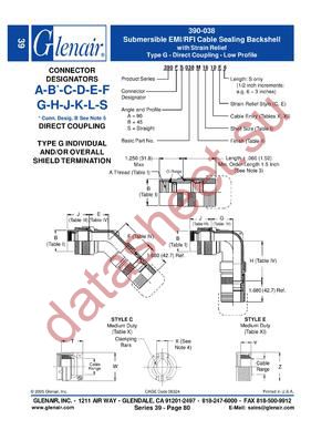 390AS038M32 datasheet  