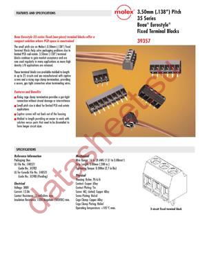 39357-0021 datasheet  