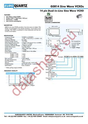 3GSR14-C-80M-25.000 datasheet  