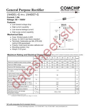 1N4001-G datasheet  