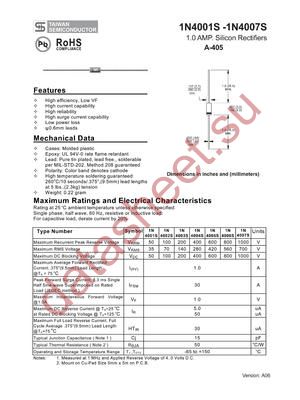 1N4001S_1 datasheet  