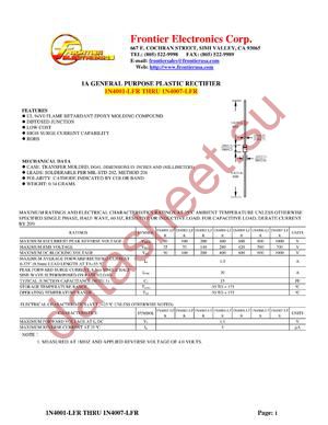 1N4002-LFR datasheet  