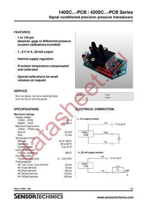 420SC01D-PCB datasheet  