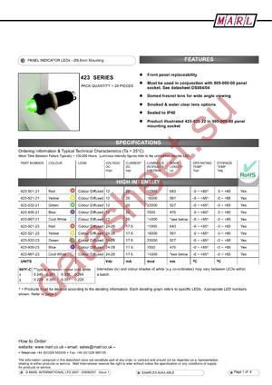 423-521-21 datasheet  