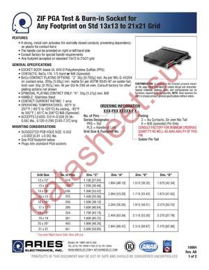 441-PLS13X13-16 datasheet  