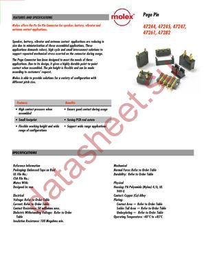 47282-0001 datasheet  