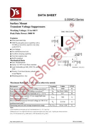 5.0SMCJ30CA datasheet  