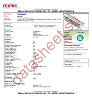 5003340200 datasheet  