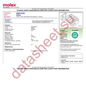 5008170705 datasheet  