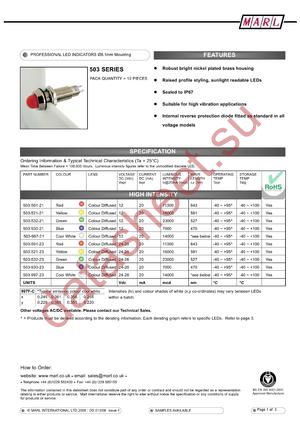 503-521-22 datasheet  