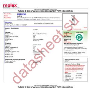 50454-7325 datasheet  