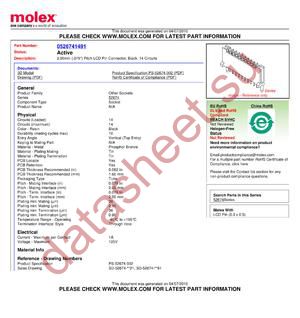 52674-1491 datasheet  