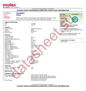 52746-0971 datasheet  