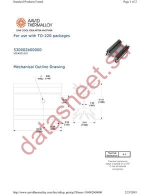 530002B02500 datasheet  