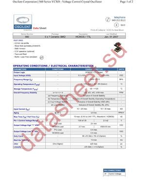 560-12.0M-3DN-TP220 datasheet  