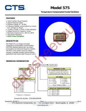 575T10CC datasheet  