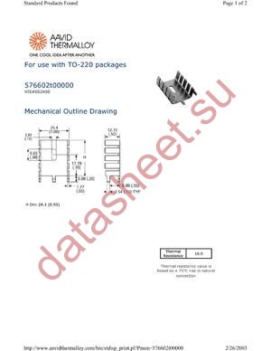 576602T00000 datasheet  