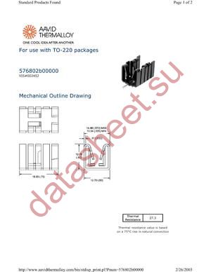 576802B00000 datasheet  