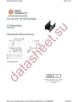 577304B00000 datasheet  