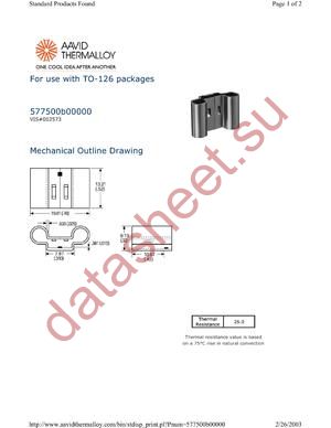 577500B00000 datasheet  