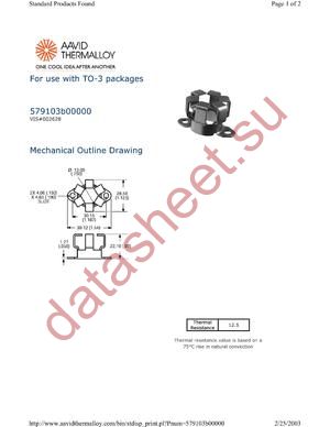 579103B00000 datasheet  