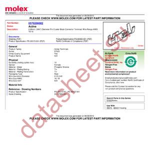 579206002 datasheet  