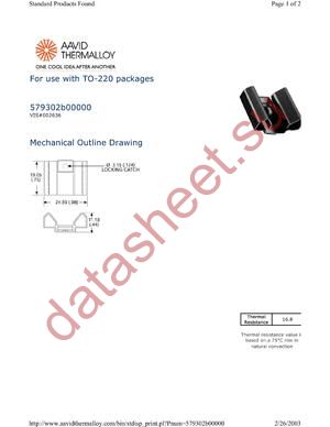 579302B00000 datasheet  