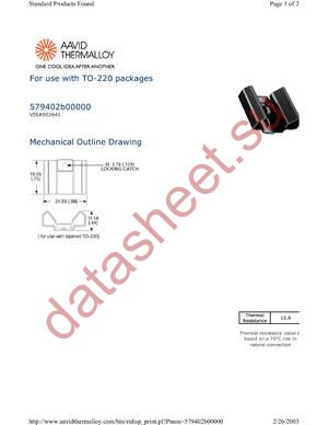 579402B00000 datasheet  