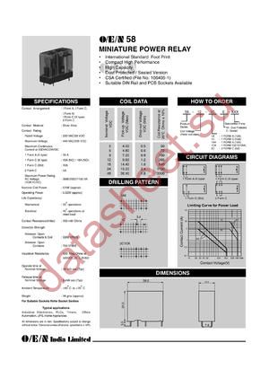 58-12-1AE datasheet  