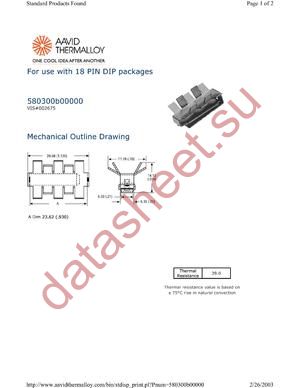 580300B00000 datasheet  