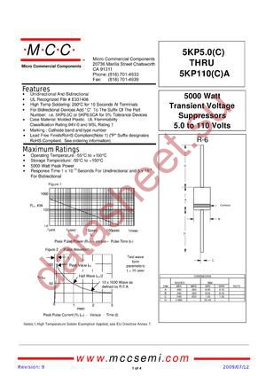 5KP60CA-TP datasheet  