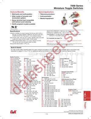 7101P3DV21BE datasheet  