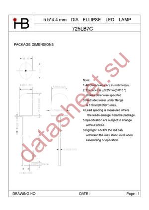 725LB7C datasheet  