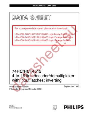 74HC4515DB datasheet  
