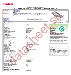 87263-1493 datasheet  