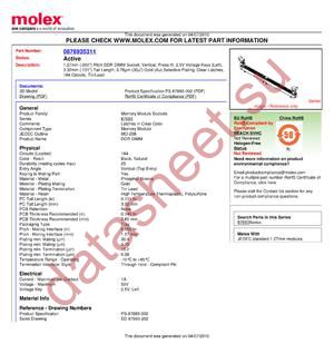 87693-5311 datasheet  