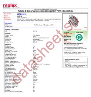 87911-3611 datasheet  