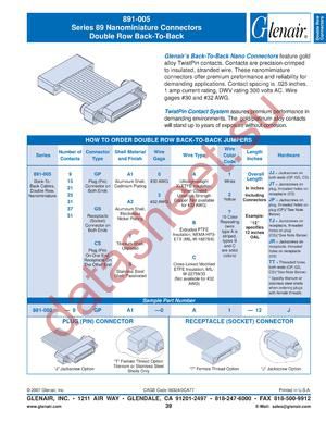 891-00521GPA1-0 datasheet  