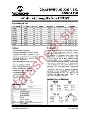 93C86CTESTG datasheet  