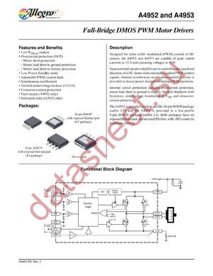 A4953 datasheet  