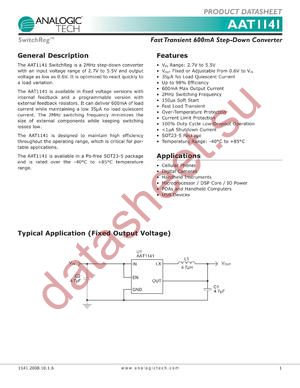 AAT1141_0810 datasheet  