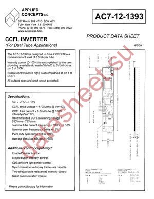 AC7-12-1393 datasheet  