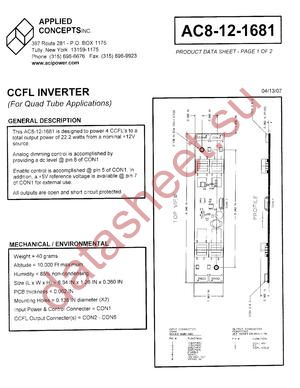 AC8-12-1681 datasheet  